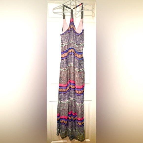 Hive & Honey Vibrant Striped Maxi Dress. Size Small. NWT - Picture 3 of 10